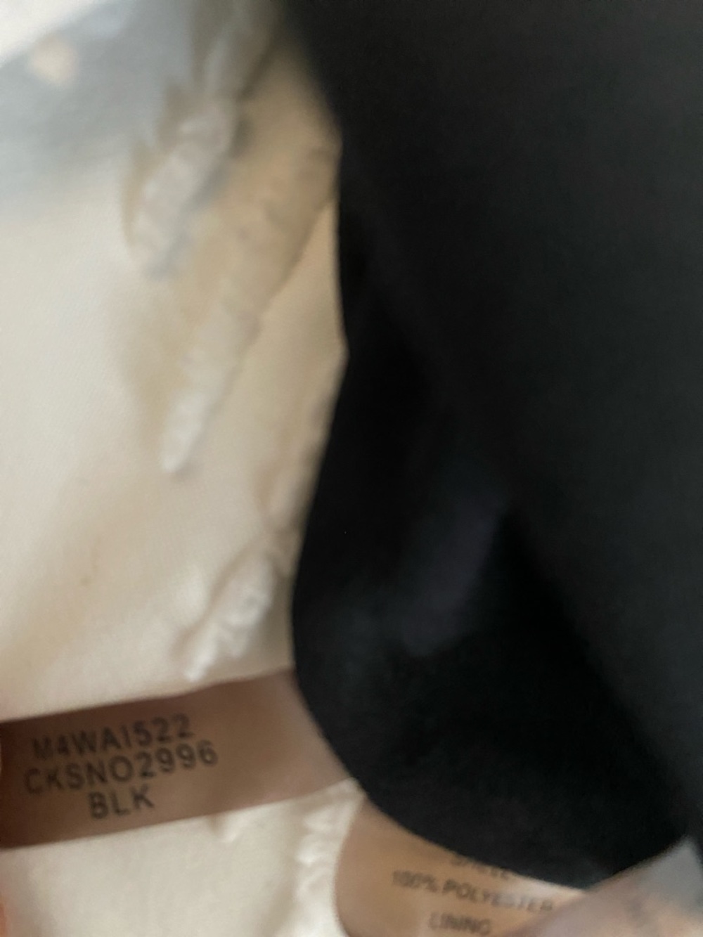 Calvin Klein Black Sheer Roll-Tab Blouse - Picture 7 of 7
